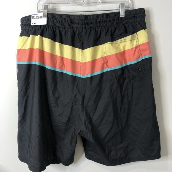 Old Navy NWT Men's Striped Above the Knee Swim Trunks Shorts 8" Inseam Size XXL - Picture 6 of 12